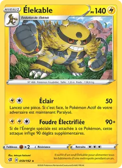 Élekable, Clash des Rebelles Nº 59 Normal