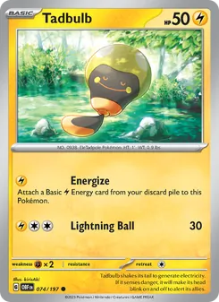 Tadbulb, Obsidian Flames No. 074 Normal