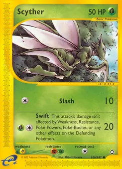 Scyther, Aquapolis Nº 106 Normal