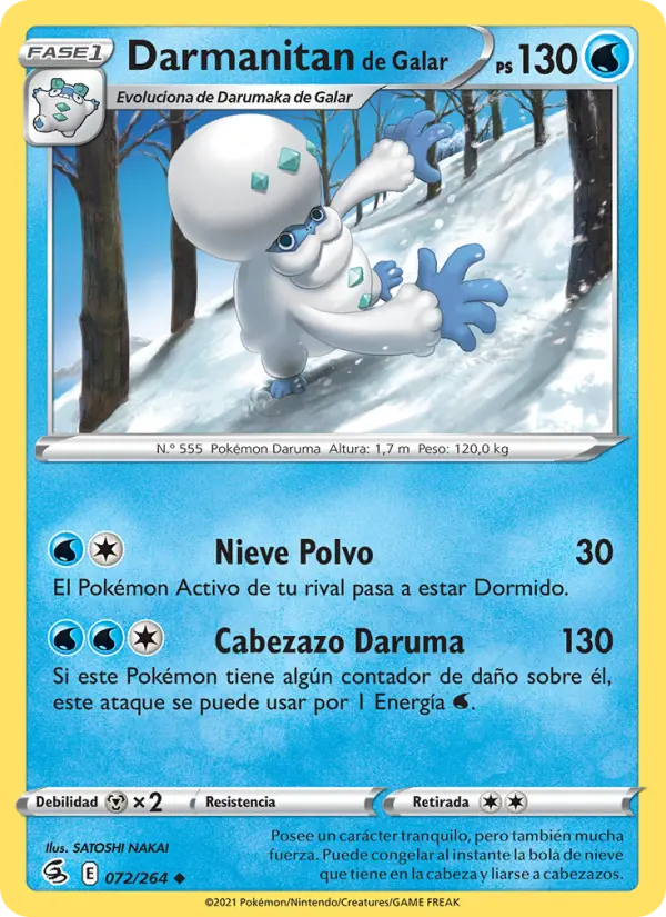 Darmanitan de Galar, Golpe Fusión No. 72