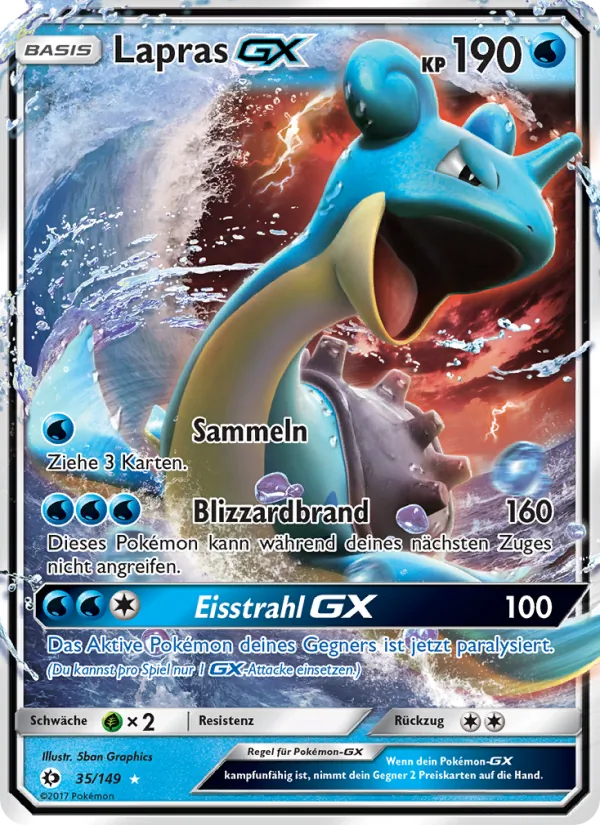 Lapras GX, Sonne & Mond No. 35