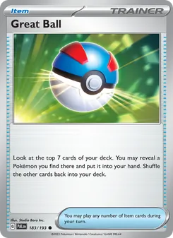 Great Ball, Paldea Evolved No. 183 Normal