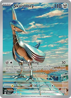Skarmory, Surging Sparks No. 209 Holo