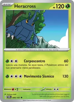 Heracross, Crepuscolo Mascherato Nº 008 Normal