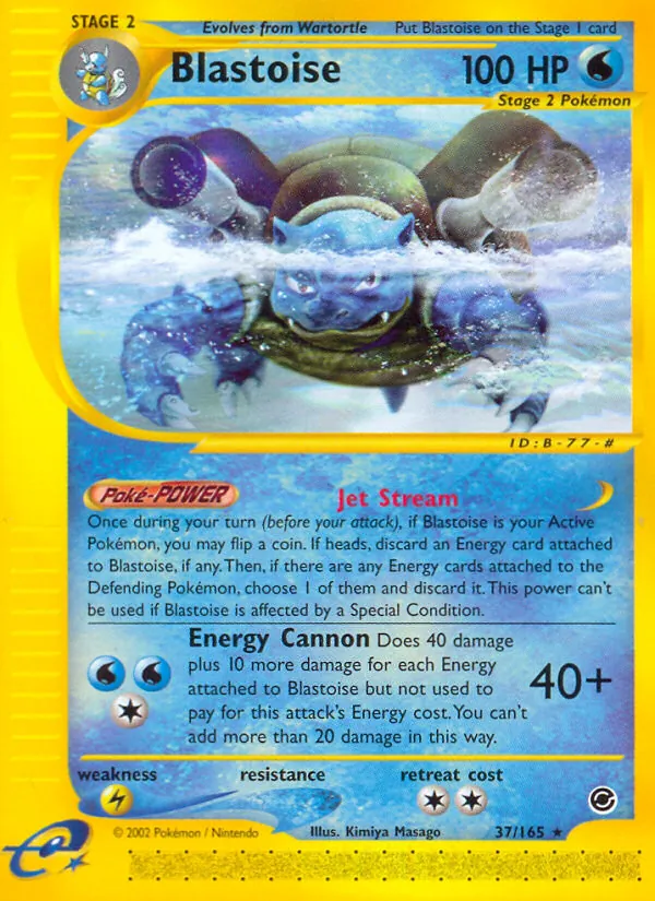 Blastoise, Expedition Base Set Nº 37
