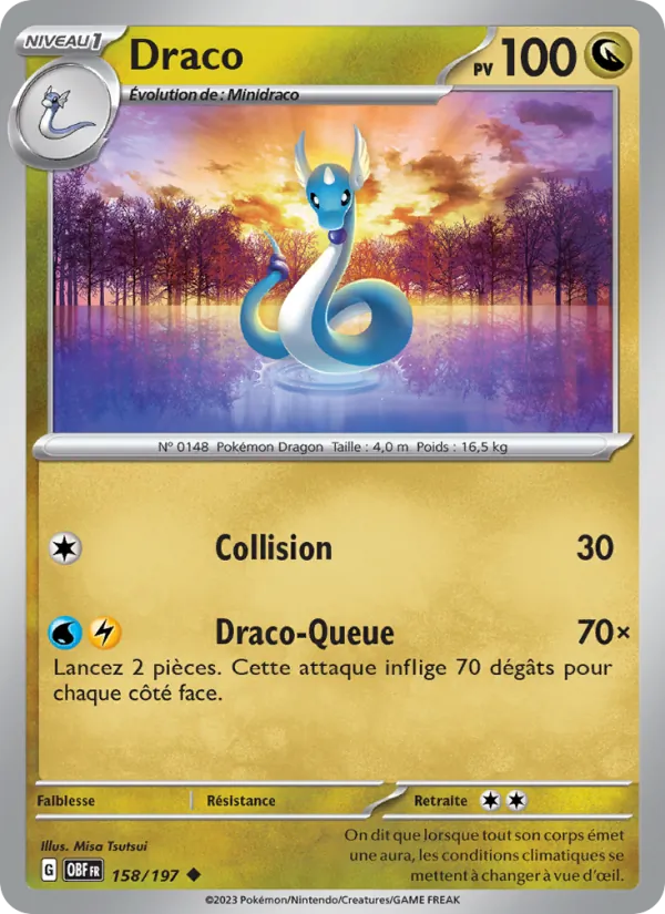 Draco, Flammes Obsidiennes No. 158