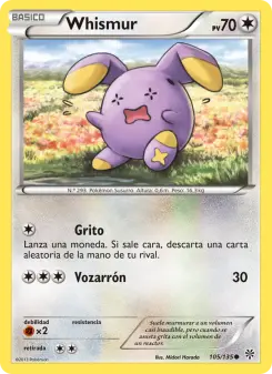 Whismur, Tormenta Plasma Nº 105 Normal