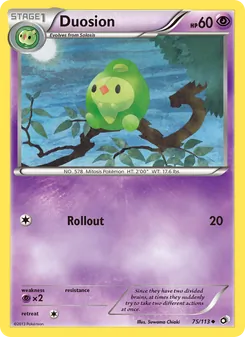 Duosion, Legendary Treasures Nº 75 Normal