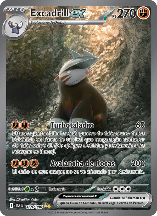 Excadrill ex, Fulgor Negro Nº 168