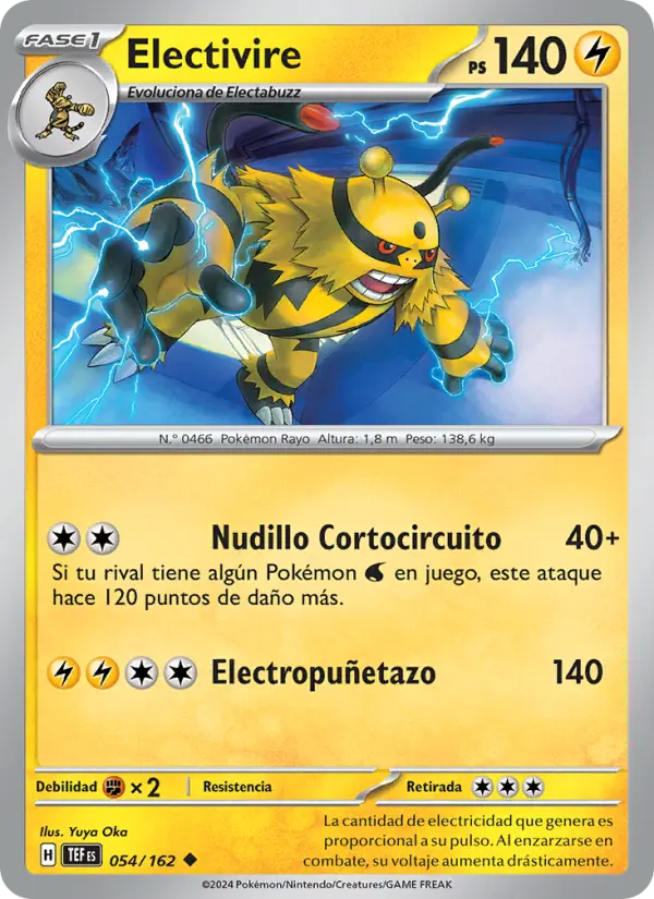 Electivire, Fuerzas Temporales No. 054
