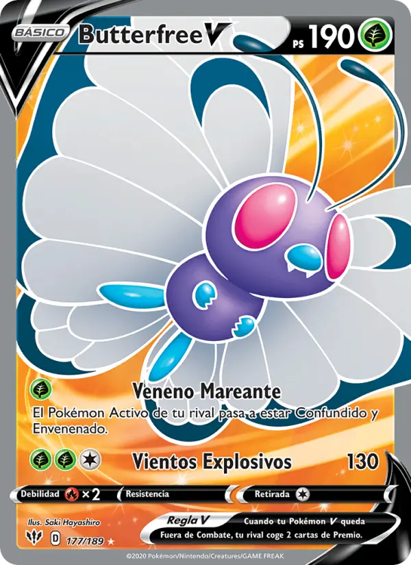 Butterfree V, Oscuridad Incandescente No. 177