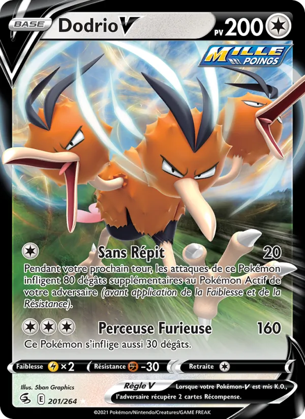 Dodrio V, Poing de Fusion No. 201