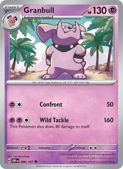 Granbull, Obsidian Flames No. 088 Normal