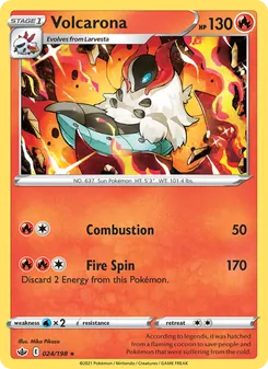 Volcarona, Chilling Reign No. 24 Normal
