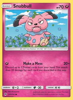 Snubbull, Lost Thunder Nº 137 Normal