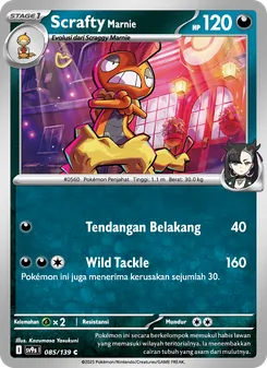 Scrafty <Marnie>, Ikatan Takdir No. 085 Normal