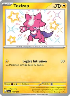 Toxizap, Destinées de Paldea Nº 140 Holo
