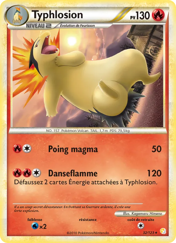Typhlosion, HeartGold SoulSilver Nº 32