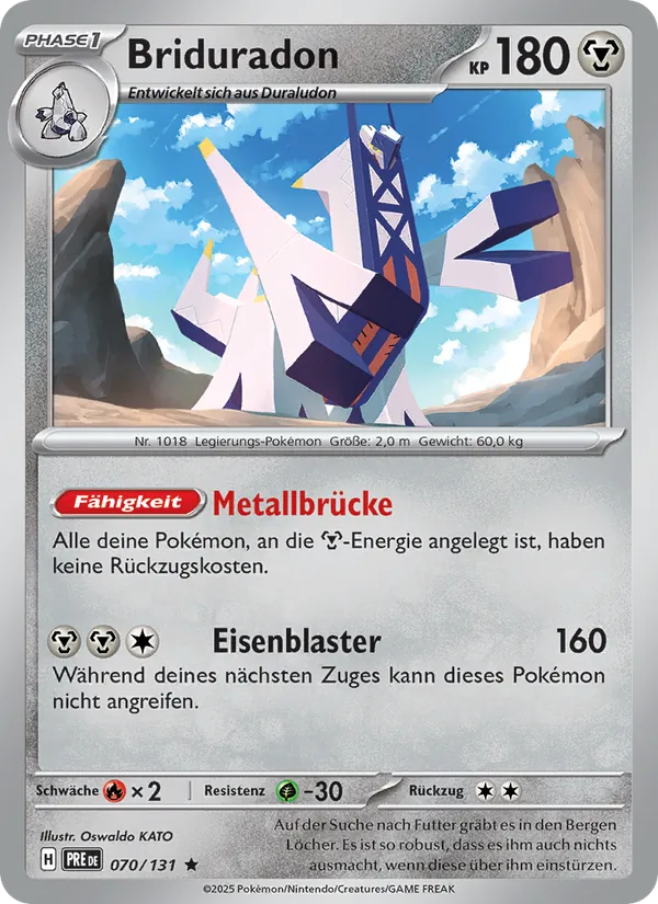 Briduradon, Prismatische Entwicklungen No. 070