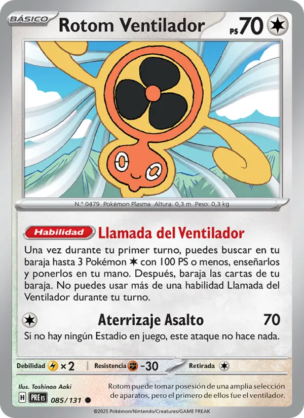 Rotom Ventilador, Evoluciones Prismáticas Nº 085