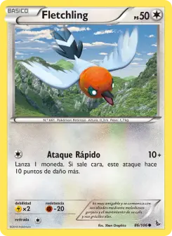 Fletchling, Destellos de Fuego No. 86 Normal