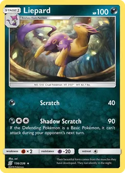 Liepard, Unified Minds Nº 136 Normal