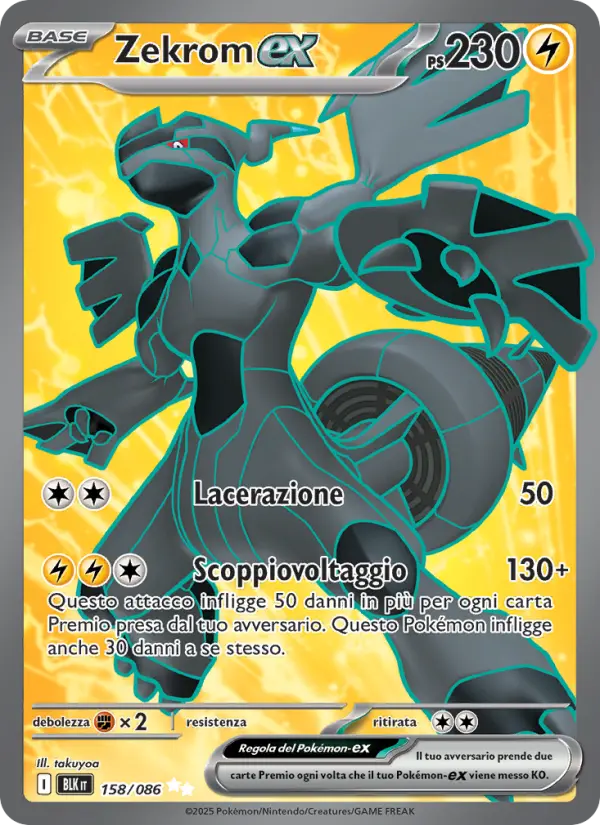 Zekrom-ex, Luce Nera No. 158
