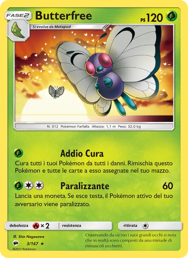 Butterfree, Ombre Infuocate Nº 3