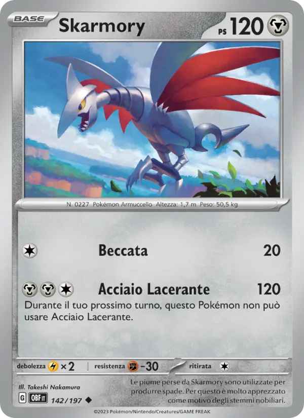 Skarmory, Ossidiana Infuocata No. 142