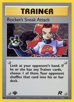 Rocket's Sneak Attack, Team Rocket No. 72 Normal