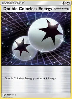 Double Colorless Energy, Sun & Moon Nº 136 Normal