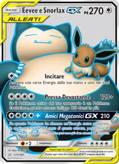 Eevee e Snorlax GX, Gioco di Squadra Nº 171 Normal