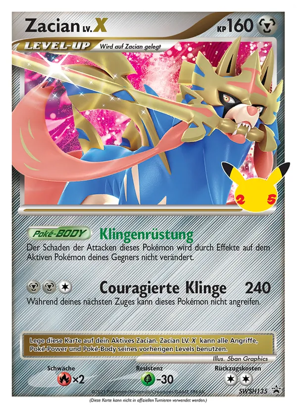Zacian, SCSC Promokarten No. SWSH135