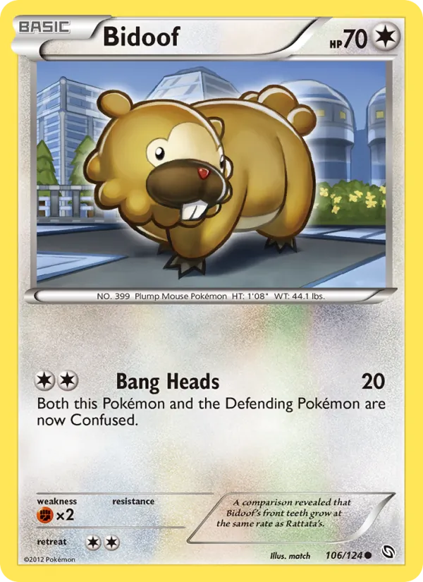 Bidoof, Dragons Exalted No. 106