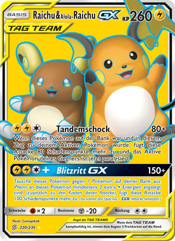 Raichu & Alola-Raichu GX, Bund der Gleichgesinnten No. 220