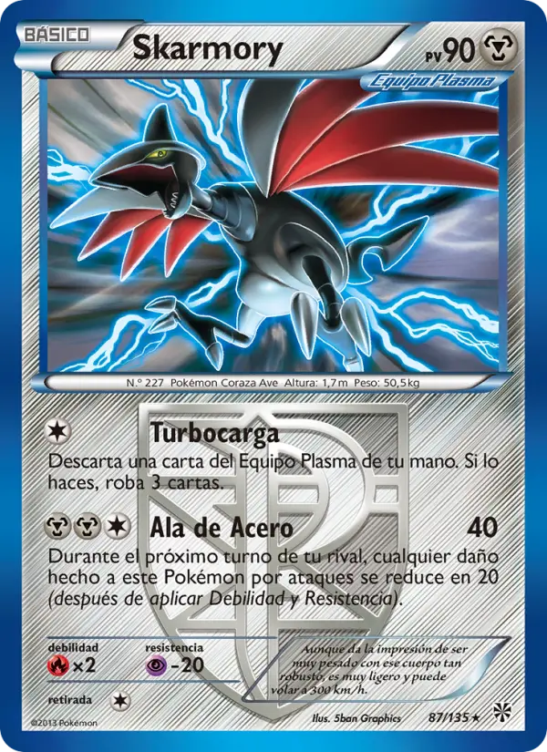 Skarmory, Tormenta Plasma No. 87