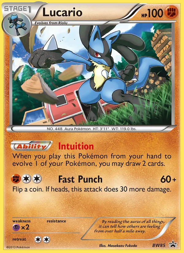 Lucario, BW Black Star Promos No. BW85
