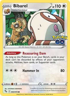 Bibarel, Pokémon GO No. 060 Normal