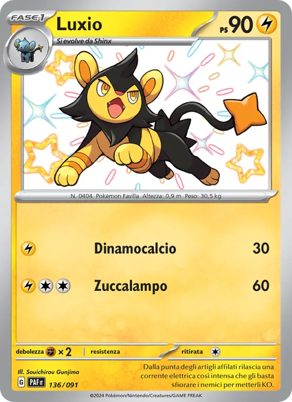 Luxio, Destino di Paldea No. 136