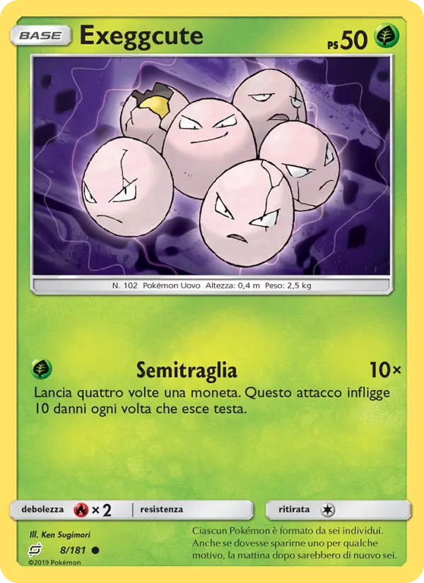 Exeggcute, Gioco di Squadra No. 8