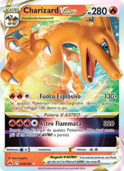 Charizard V ASTRO, Zenit Regale No. 019 Holo
