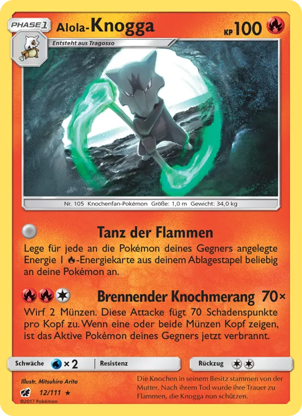 Alola-Knogga, Aufziehen der Sturmröte No. 12