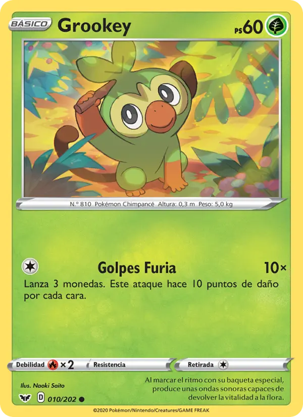 Grookey, Espada y Escudo No. 10