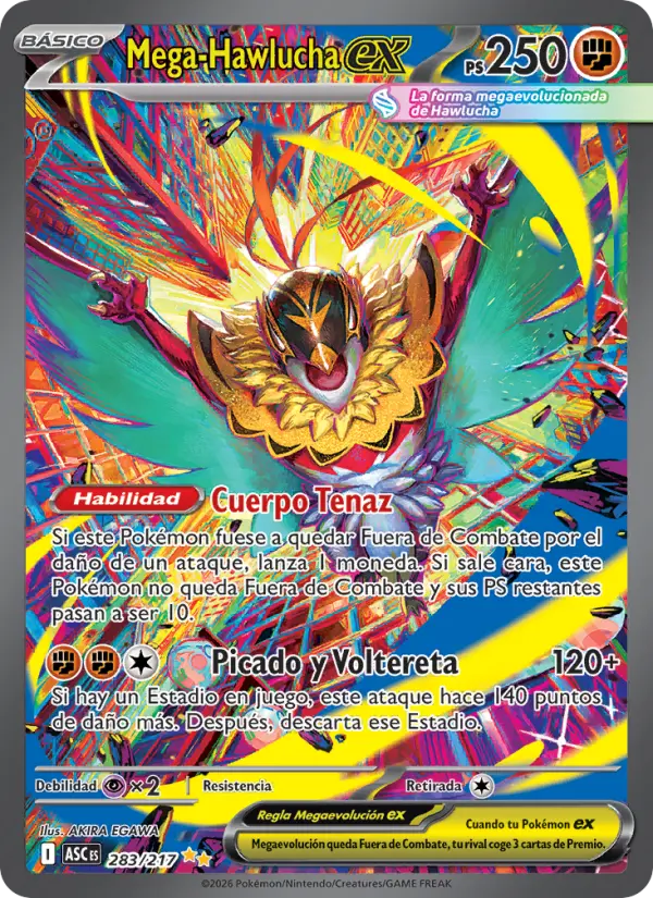 Mega-Hawlucha ex, Héroes Ascendentes No. 283