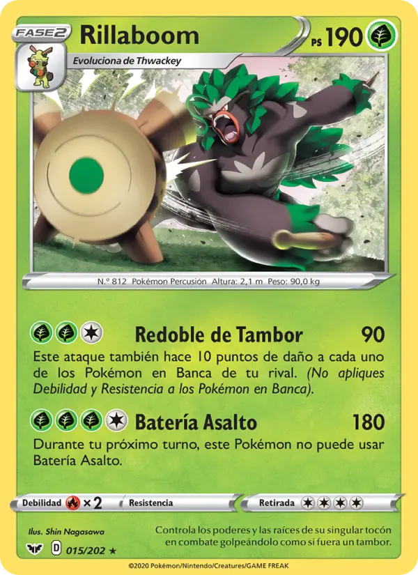 Rillaboom, Espada y Escudo No. 15