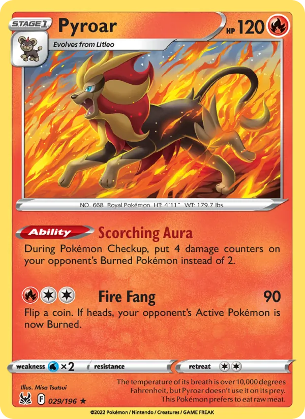 Pyroar, Lost Origin No. 029
