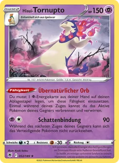 Hisui-Tornupto, Astralglanz Nº 052 Holo