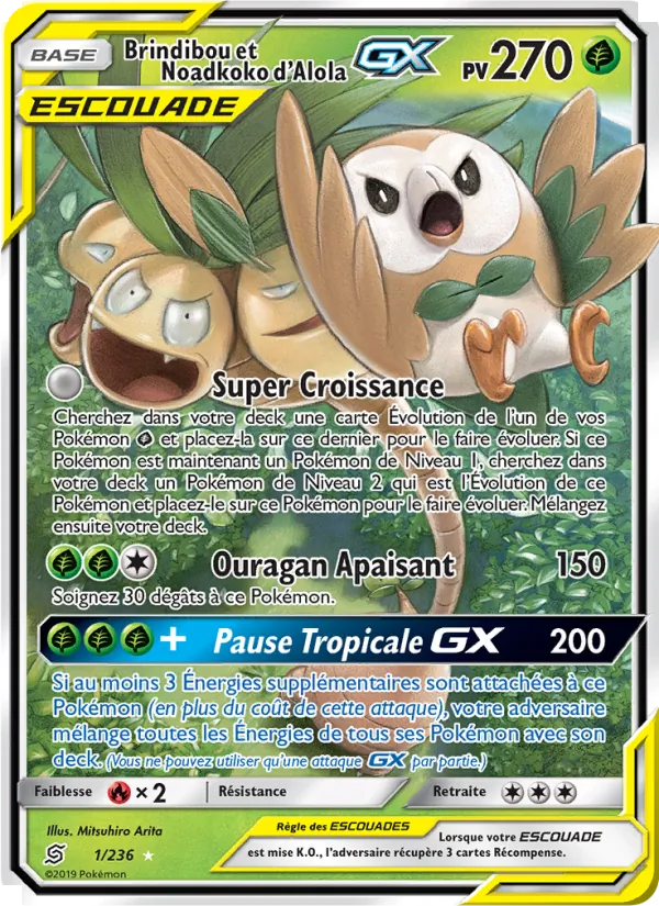 Brindibou et Noadkoko d’Alola GX, Harmonie des Esprits No. 1