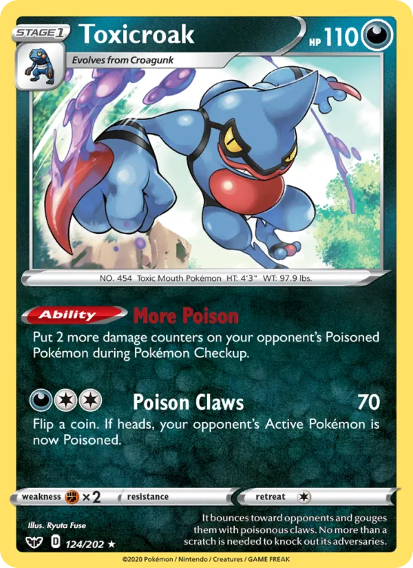 Toxicroak, Sword & Shield No. 124