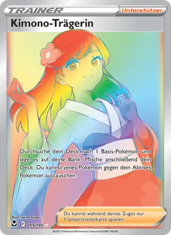Kimono-Trägerin, Silberne Sturmwinde Nº 205 Holo